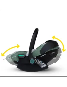 Комплект  Cosatto isofix база Rotate + кошница Recline Acorn 2, Meadow