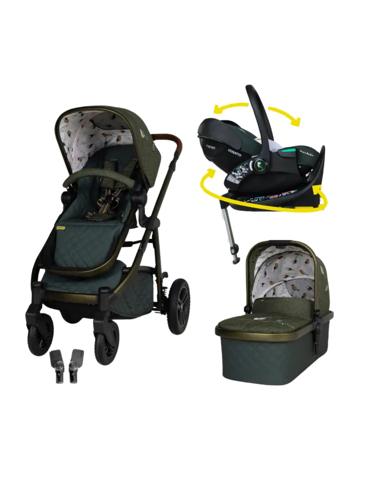 Количка Cosatto WOW 3 с кошница Acorn 2 Recline и база Rotate, Bureau