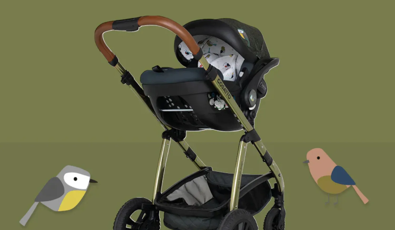Количка Cosatto WOW 3 + кошница Acorn i-size, Bureau