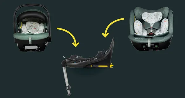 Комплект  Cosatto isofix база Rotate + кошница Acorn Recline i-Size, Foxford Hall