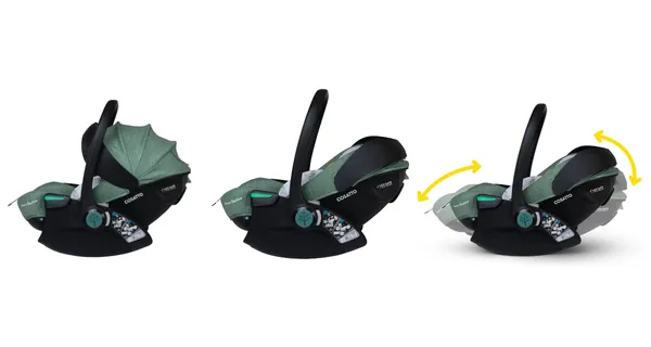 Комплект  Cosatto isofix база Rotate + кошница Acorn Recline i-Size, Foxford Hall