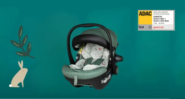 Количка Cosatto WOW 3 + кошница Acorn 2 i-size, Meadow