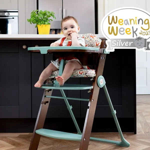 Столче за хранене Cosatto – сребро от Weaning Week 2023