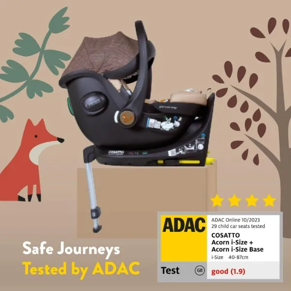 Столче за кола Cosatto Acorn i-Size – тествано от ADAC